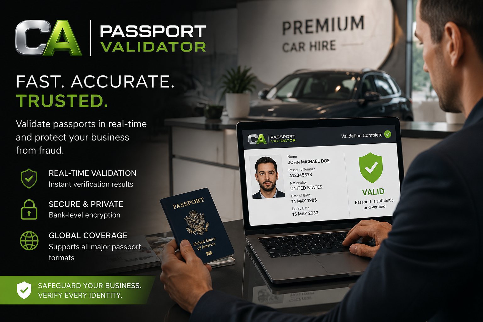 CA Passport Validator service